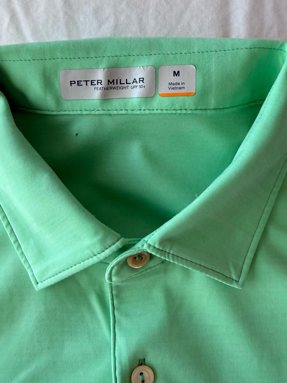 Peter Millar Men's Featherweight Mint Green Performance Shirt